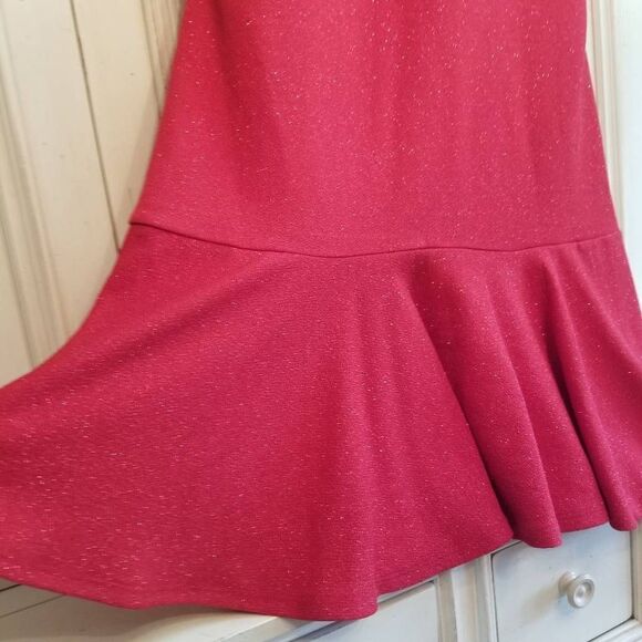 Trixxi Red Sparkle Dress Large - Picture 5 of 8